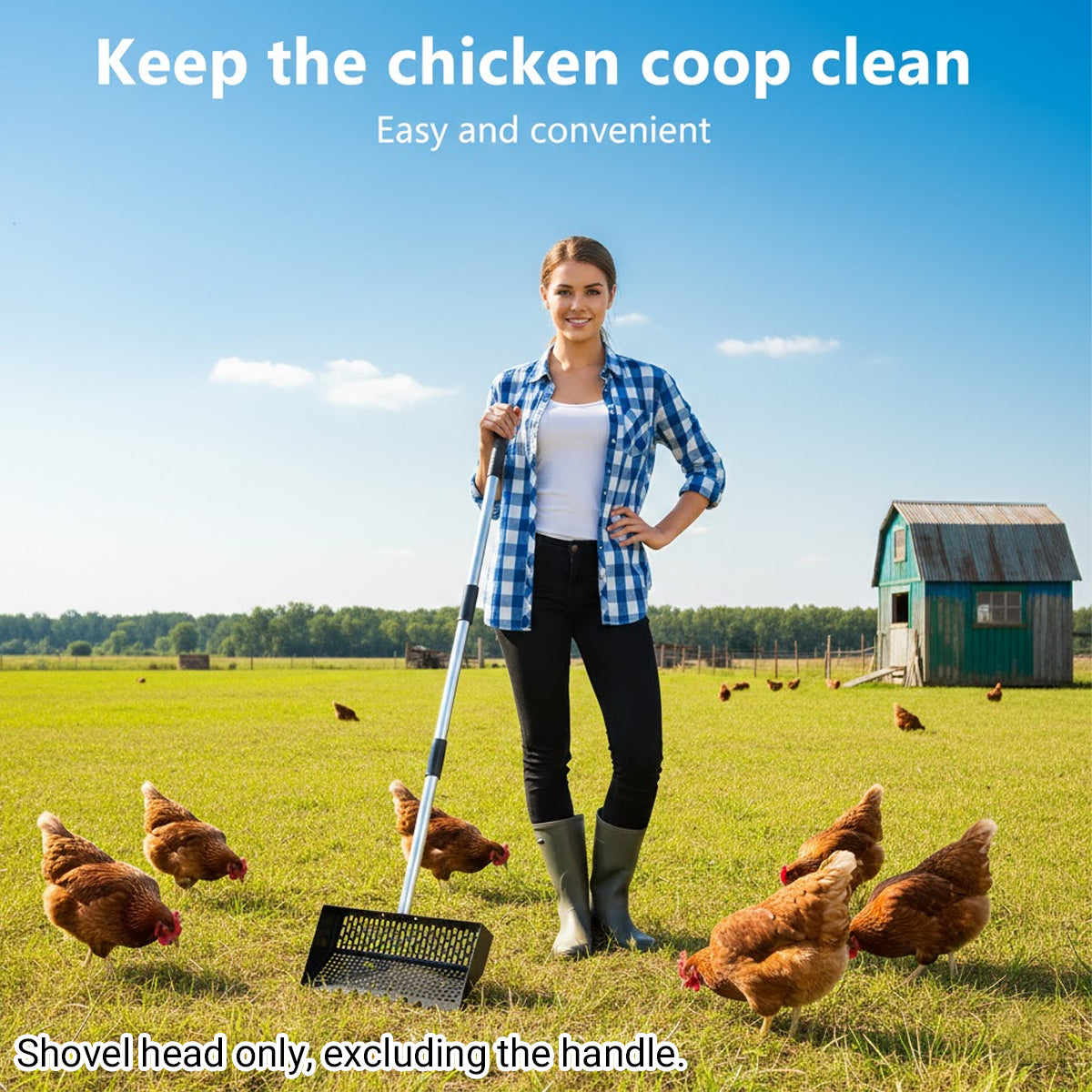 Chicken Poop Scooper Cleaning Shovel Head