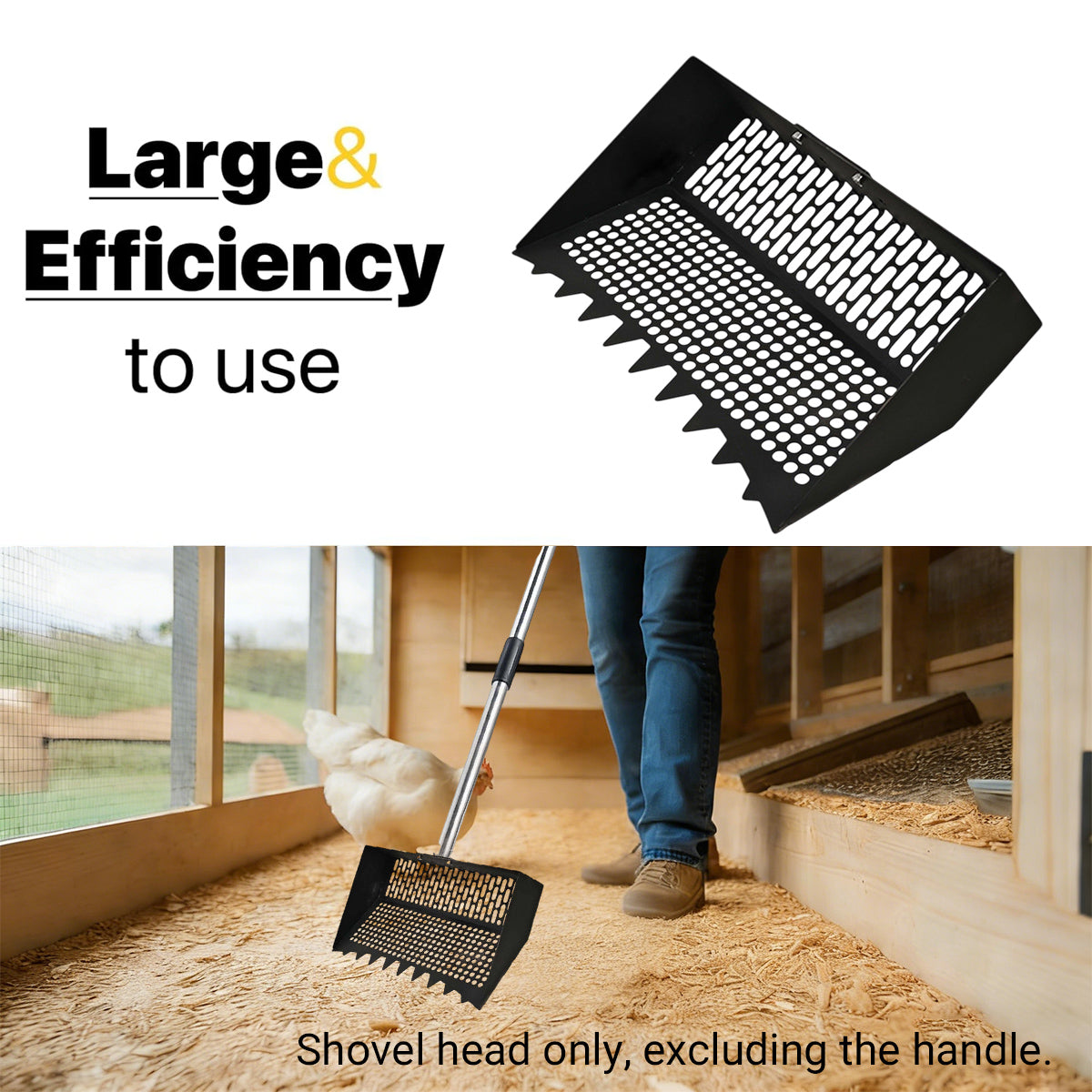 Chicken Poop Scooper Cleaning Shovel Head