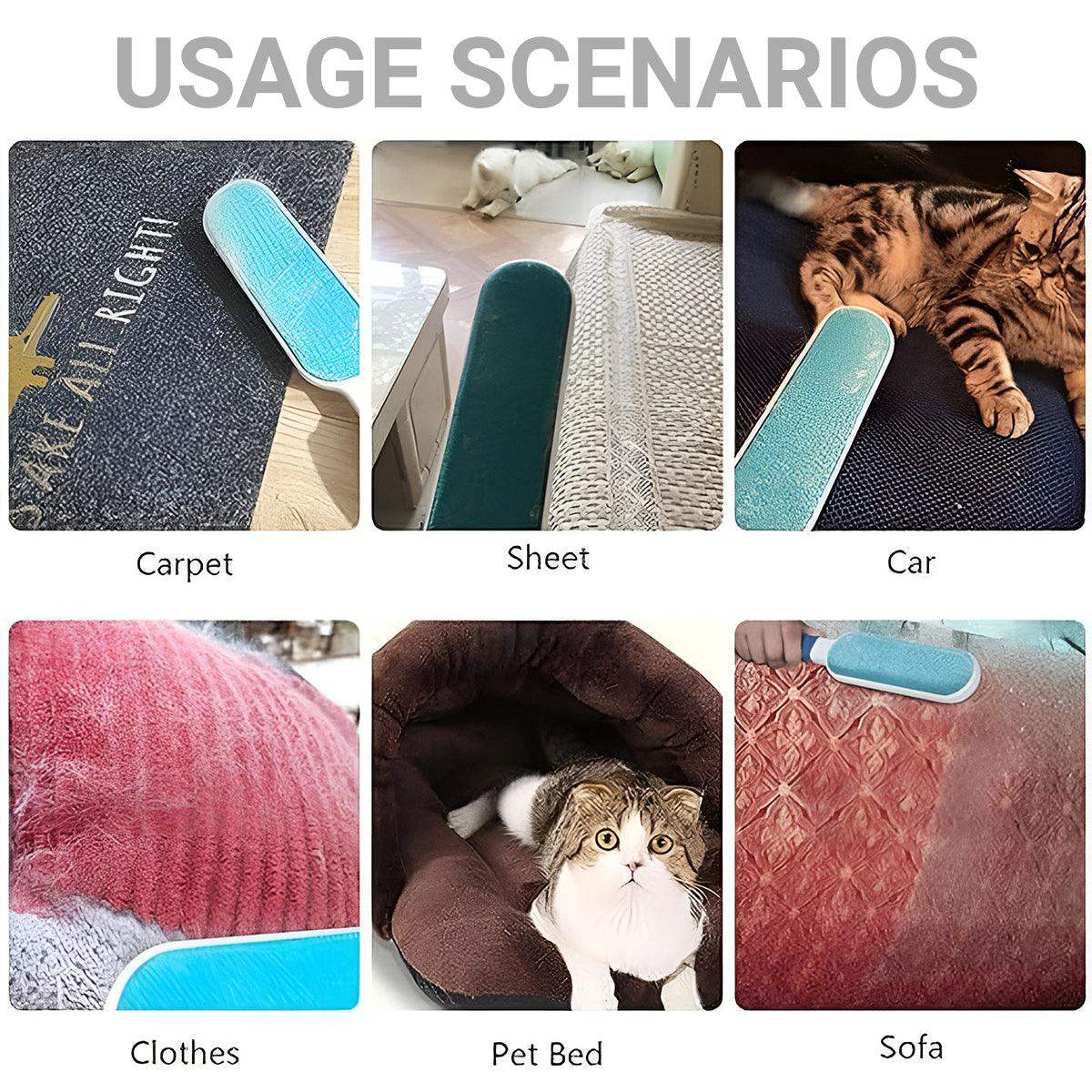 Reusable Pet Hair Remover Brush for Clothes Carpet & Sofa
