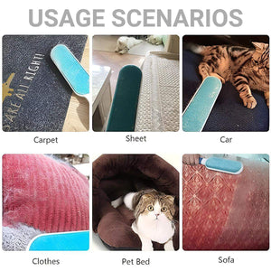 Reusable Pet Hair Remover Brush for Clothes Carpet & Sofa
