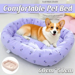 High-Appearance Pet Bed Soft Plush 23.62×19.68 in