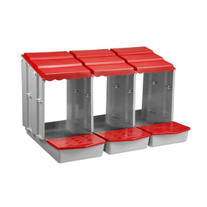 3-Compartment Chicken Nesting Box | Egg Laying Coop for Poultry