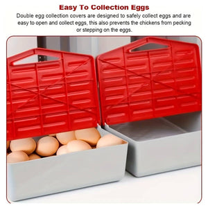 3-Compartment Chicken Nesting Box | Egg Laying Coop for Poultry
