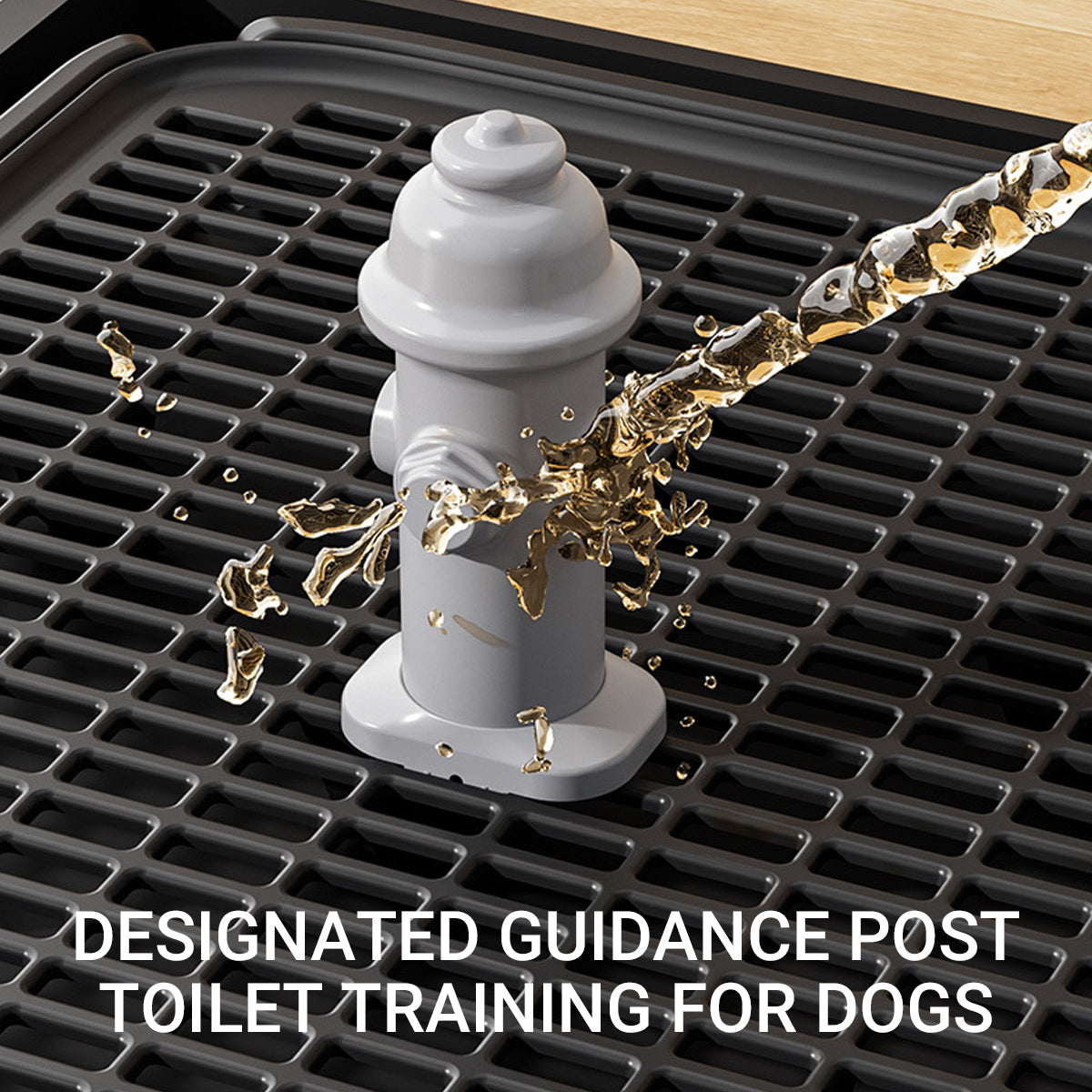 Connectable Dog Toilet Tray With Grid And Training Post
