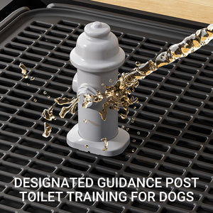 Connectable Dog Toilet Tray With Grid And Training Post