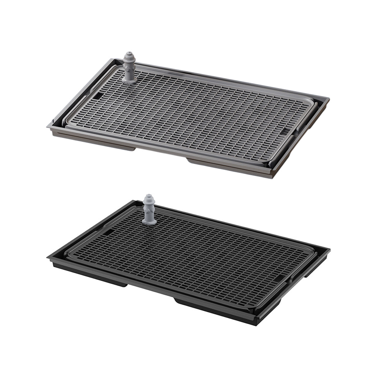Connectable Dog Toilet Tray With Grid And Training Post
