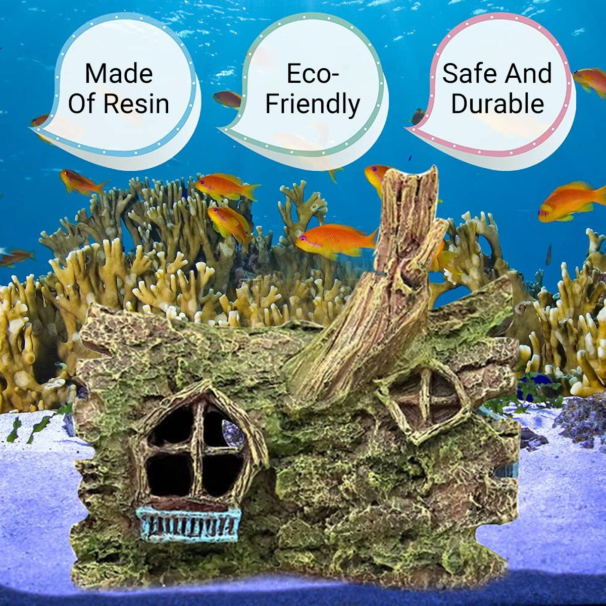Resin Tree Root House Ornament