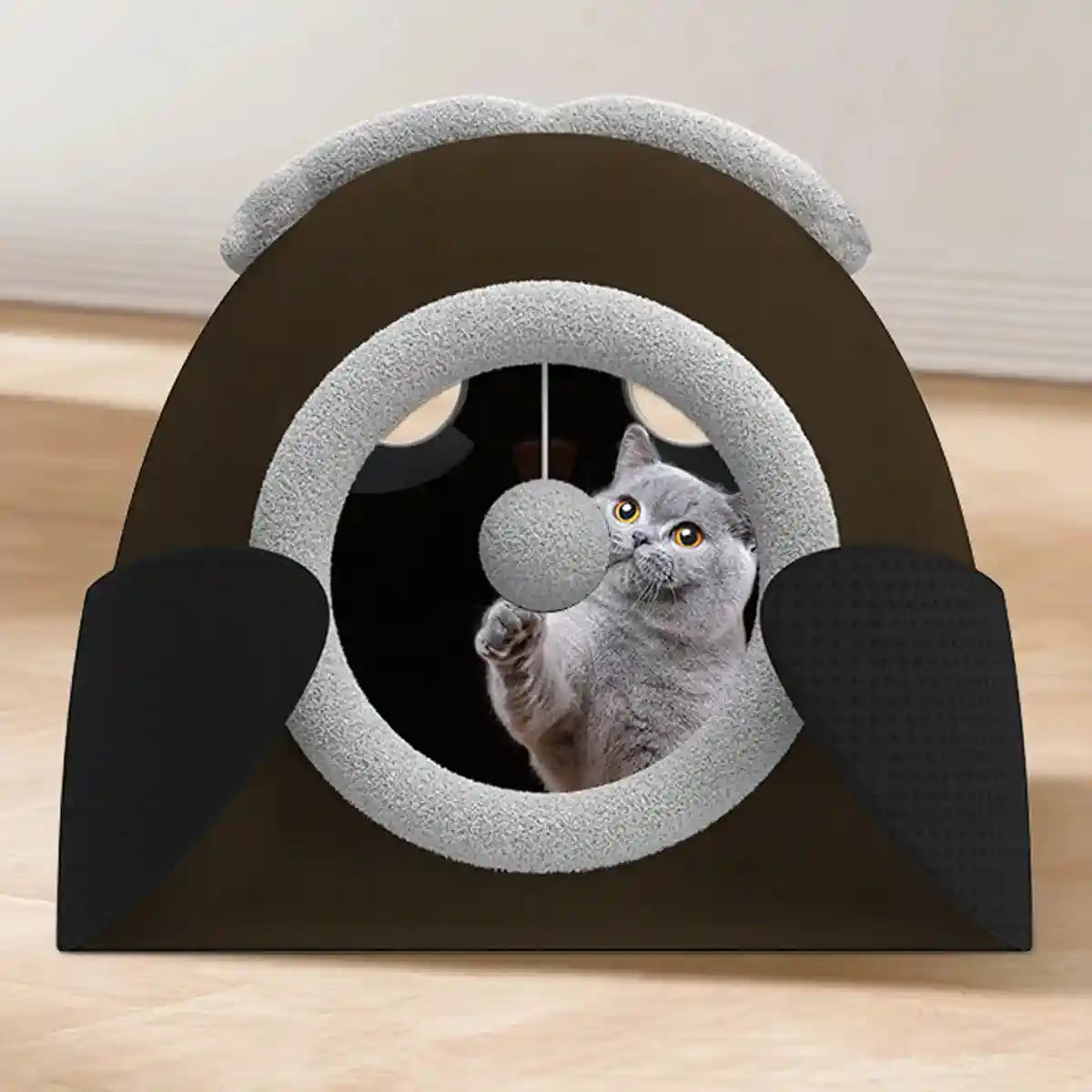 Convertible Cat Bed House Dual-Use Foldable Pet Nest