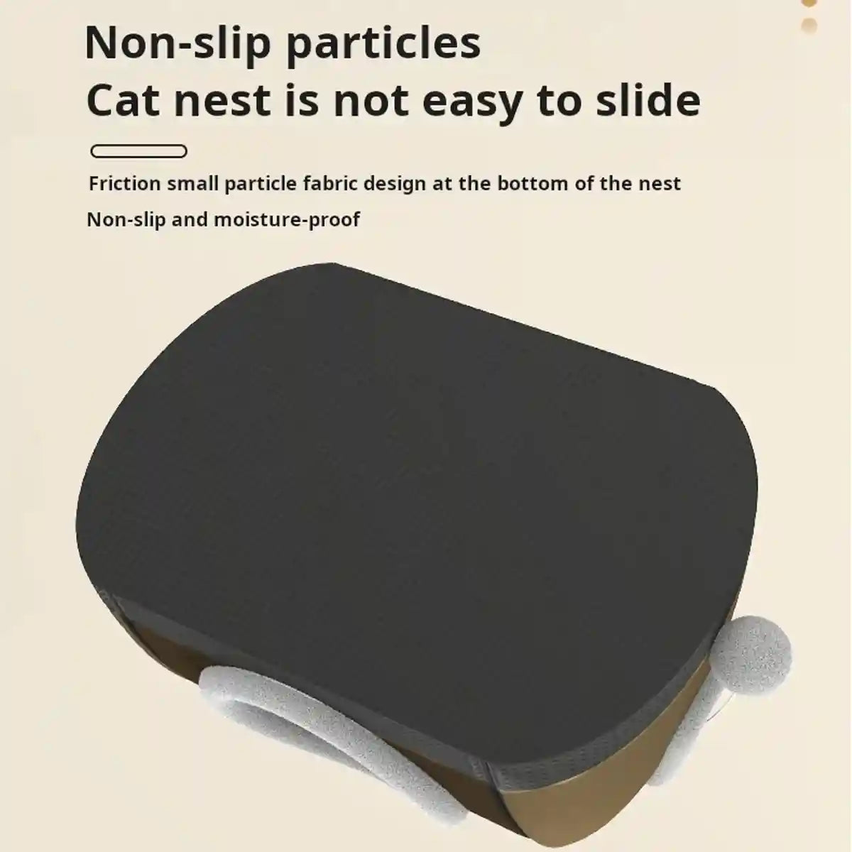 Convertible Cat Bed House Dual-Use Foldable Pet Nest