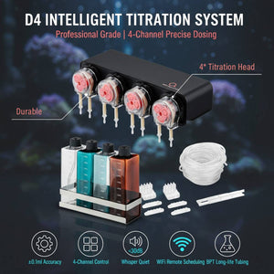 Reef Dosing Pump D4 - Magic Point 4-Head Aquarium Titration Pump
