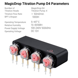Reef Dosing Pump D4 - Magic Point 4-Head Aquarium Titration Pump
