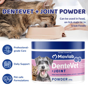 Mavlab DenteVet + Joint Powder – Dental & Joint Support For Pets