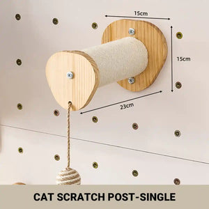 DIY Pegboard Cat Climbing Frame