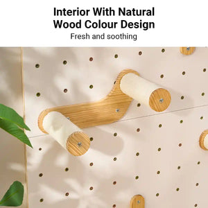 DIY Pegboard Cat Climbing Frame