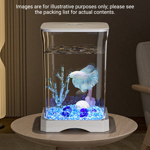 Desktop Fish Tank With LED Light