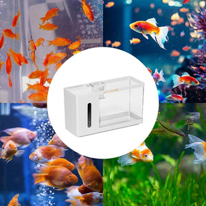 Desktop Aquarium - Mini Office Fish Tank with Tissue Dispenser