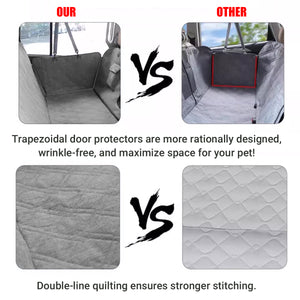 4 In 1 Detachable Car Pet Mat For Back Seat & Trunk