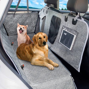 4 In 1 Detachable Car Pet Mat For Back Seat & Trunk