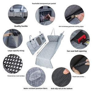 4 In 1 Detachable Car Pet Mat For Back Seat & Trunk