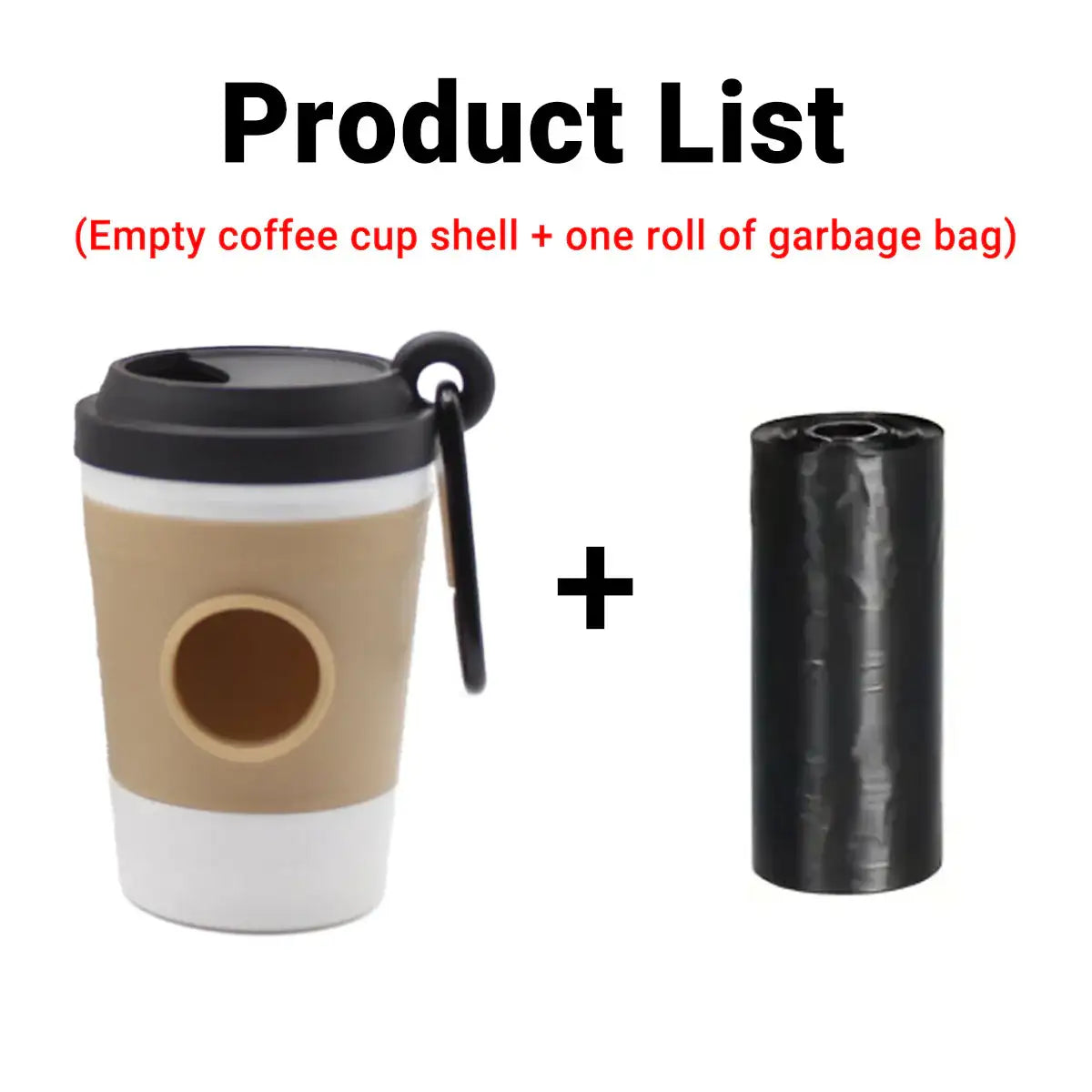 Portable Pet Waste Bag Dispenser with Clip