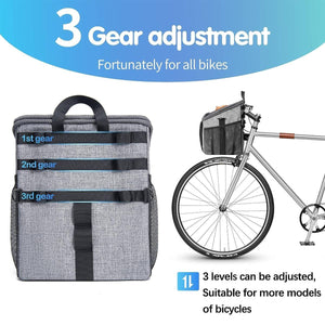 Wakytu Dog Bike Basket Carrier With Rain Cover