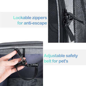 Wakytu Dog Bike Basket Carrier With Rain Cover