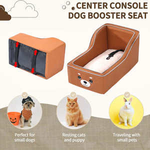 Car Center Console Pet Seat for Small Dogs & Cats