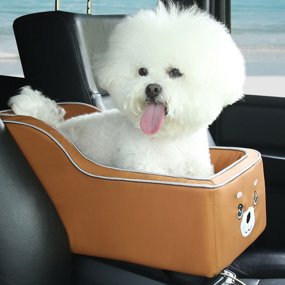 Car Center Console Pet Seat for Small Dogs & Cats