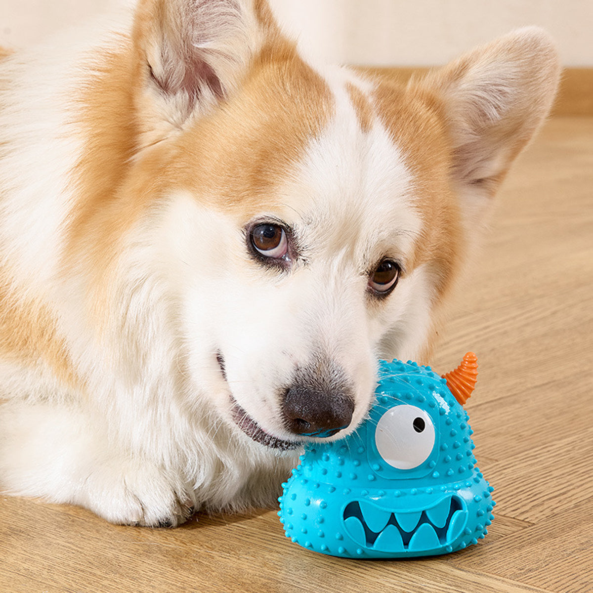 Dog Chew Toy Squeaky Monster Treat Dispenser