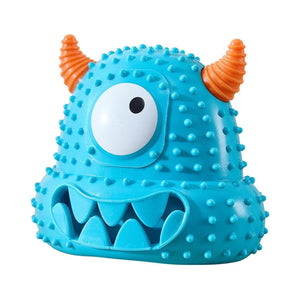 Dog Chew Toy Squeaky Monster Treat Dispenser