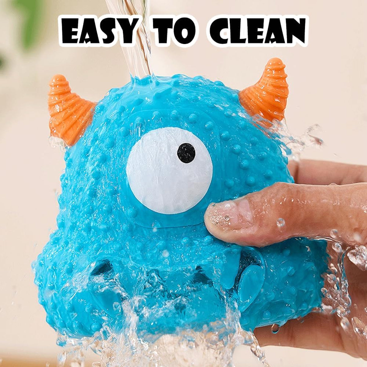 Dog Chew Toy Squeaky Monster Treat Dispenser