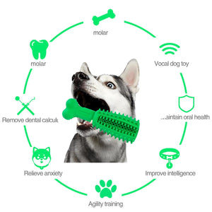 Durable Dog Chew Toy Dental Teething Treat Dispenser For Anxiety Relief