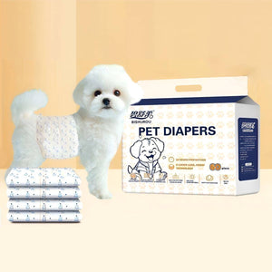 Disposable Dog Diapers 60PCS | Super Absorbent Leak-Proof Pet Nappies