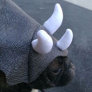 Triceratops Dog Costume Hat