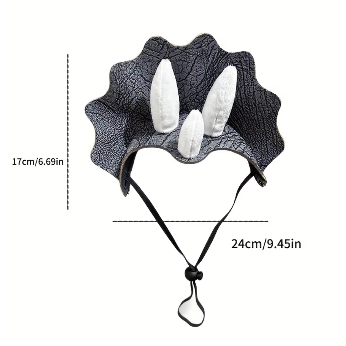 Triceratops Dog Costume Hat