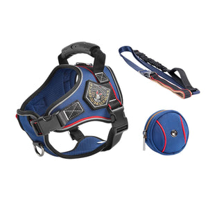 Heavy Duty Anti-Pull Dog Harness And Bungee Leash Set