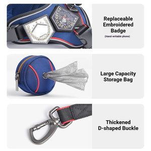 Heavy Duty Anti-Pull Dog Harness And Bungee Leash Set