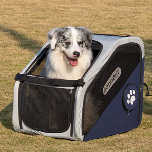 DODOPET Foldable Dog Car Carrier, Safe Travel Pet Car Seat