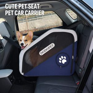 DODOPET Foldable Dog Car Carrier, Safe Travel Pet Car Seat