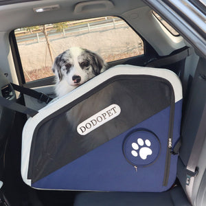 DODOPET Foldable Dog Car Carrier, Safe Travel Pet Car Seat