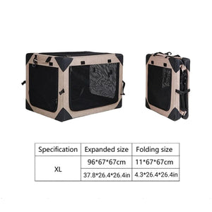 DODOPET Foldable Soft Dog Crate, XL Portable Travel Pet Kennel