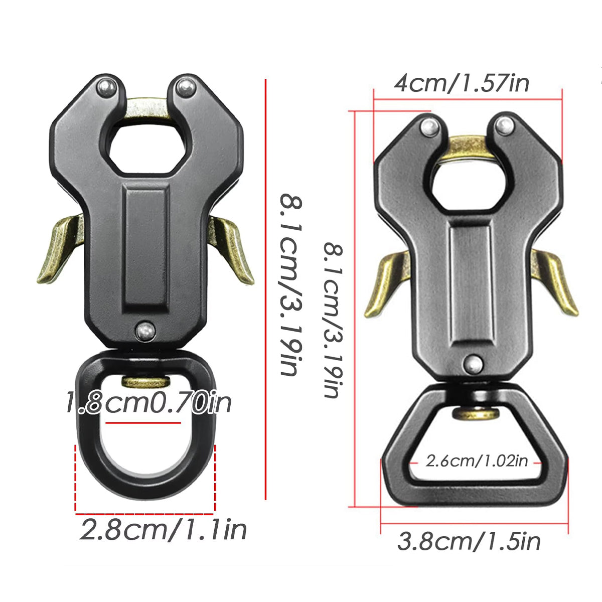 Dog Leash Frog Clasp Heavy Duty Quick Release Hook