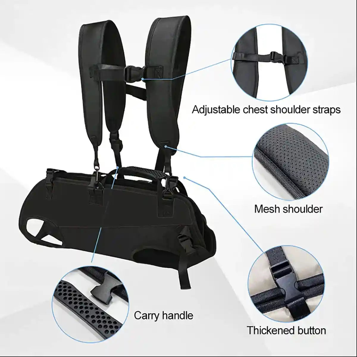 Dog Lift Harness Adjustable Support Carrying Harness for Pets
