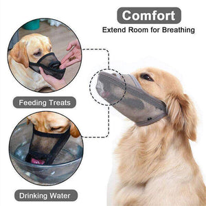 Nylon Dog Muzzle  Adjustable Comfortable & Breathable Protection for Dogs