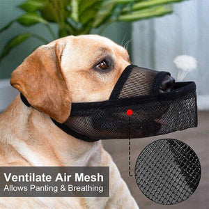 Nylon Dog Muzzle  Adjustable Comfortable & Breathable Protection for Dogs