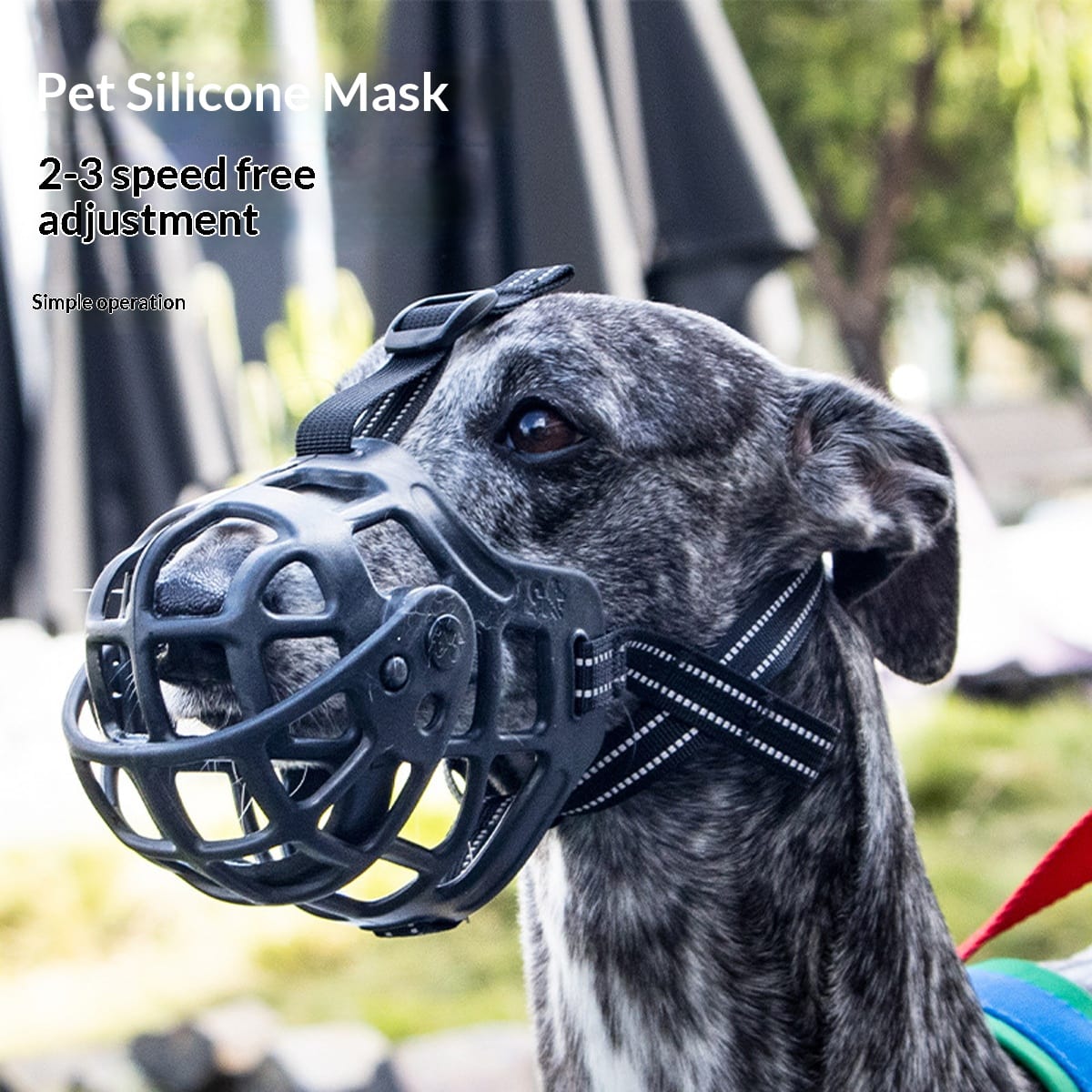 Soft Silicone Dog Muzzle, Breathable Basket Muzzle (S/M/L)