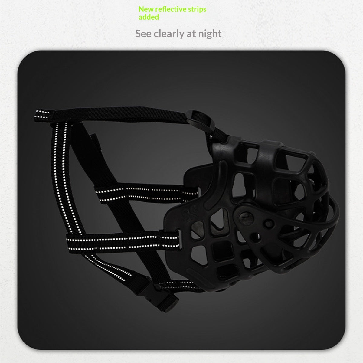 Soft Silicone Dog Muzzle, Breathable Basket Muzzle (S/M/L)