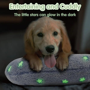 Glow In The Dark Dog Pillow for Anxiety Relief and Neck Support