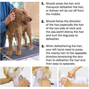 Pet Grooming Pluck Knife For Dogs