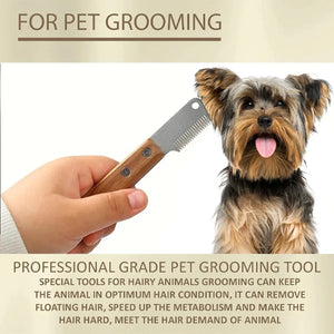 Pet Grooming Pluck Knife For Dogs